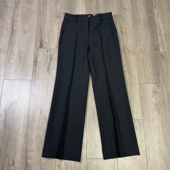 J.Crew Natalia Dress Pants WMNS 8 Black Four Season Stretch High Rise Carreman - Picture 3 of 7